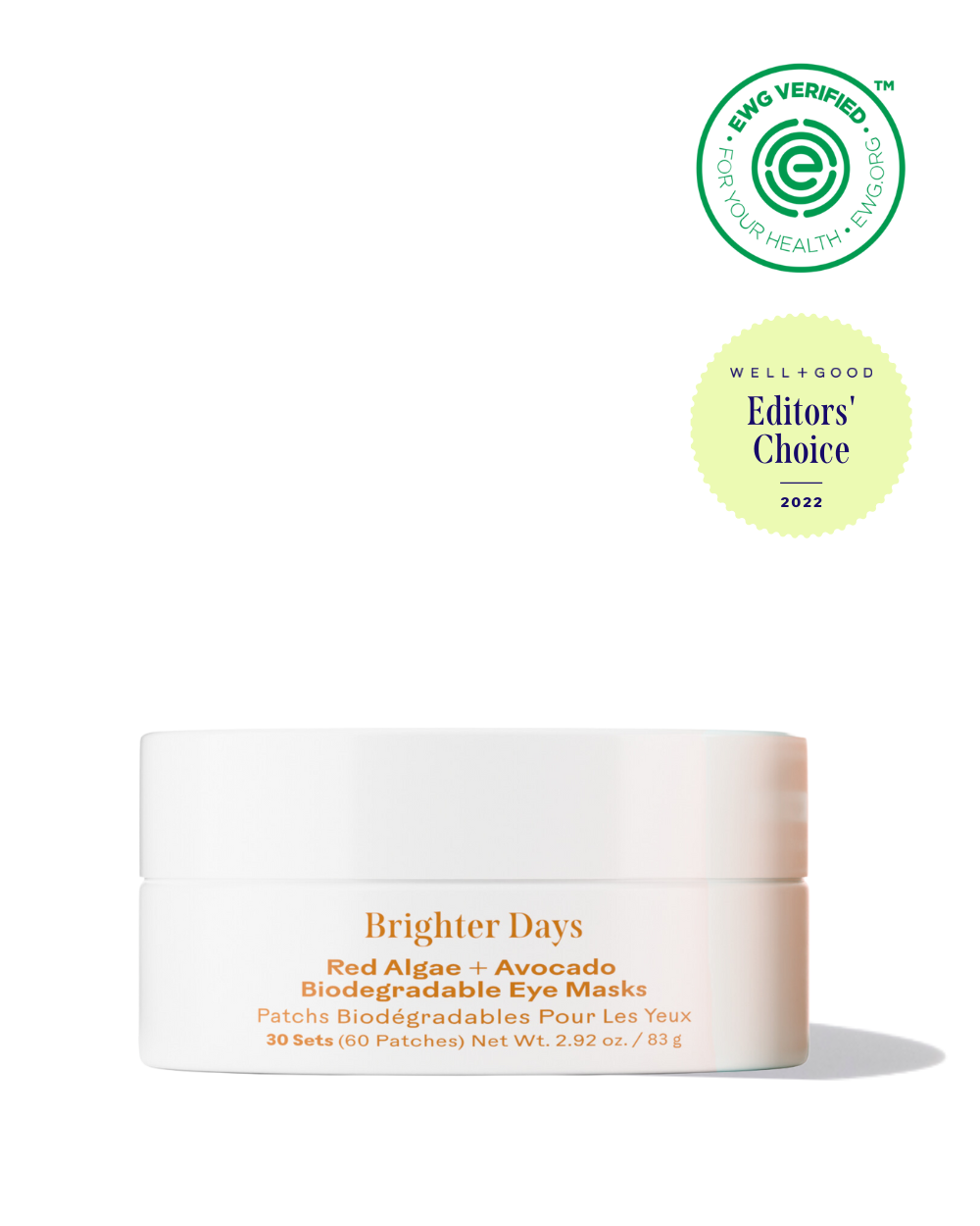 Three Ships Brighter Days Biodegradable Under Eye Masks