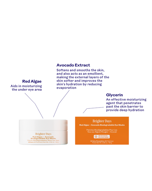 Three Ships Brighter Days Biodegradable Under Eye Masks