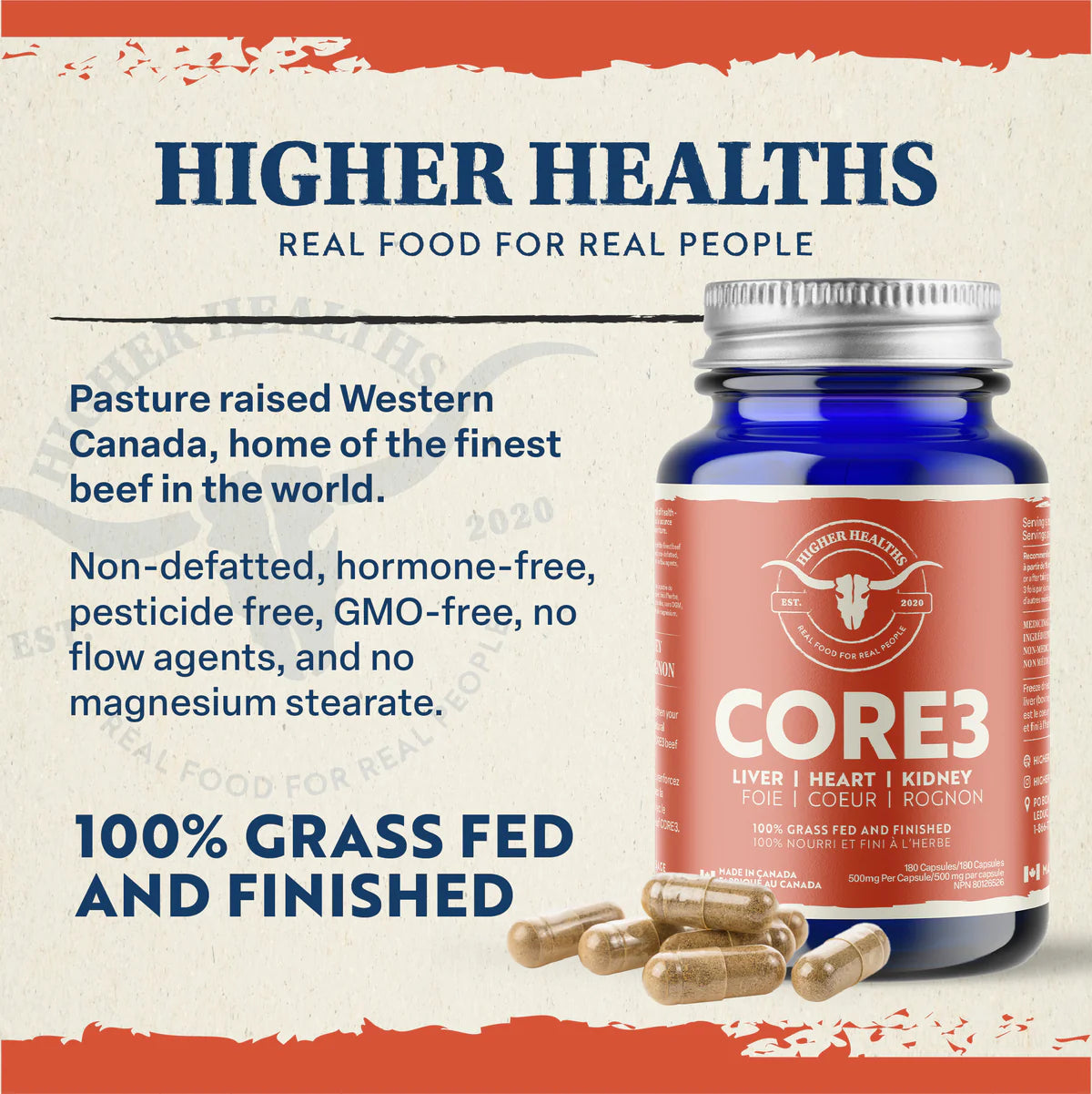 Higher Healths CORE3 180 Cap