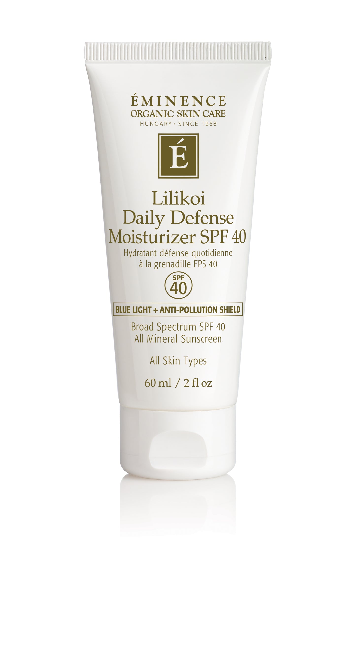 Lilikoi Daily Defense Moisturizer SPF 40 2oz Retail